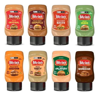 Kit Molho Billy & Jack – 8 Unidades (200g cada)