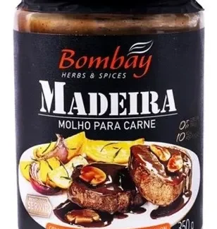 Molho Madeira Bombay 350g – Vinho Tinto & Champignon Artesanal Sem Glúten