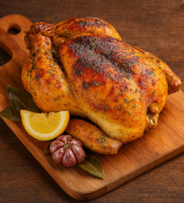 Frango Assado com Limão e Ervas