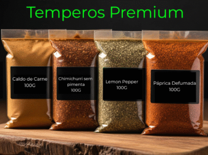 Kit 4 Temperos Premium Naturais – 400g
