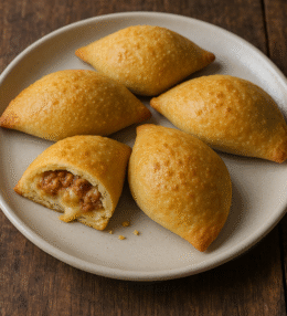Pastel de Forno Crocante e Recheado